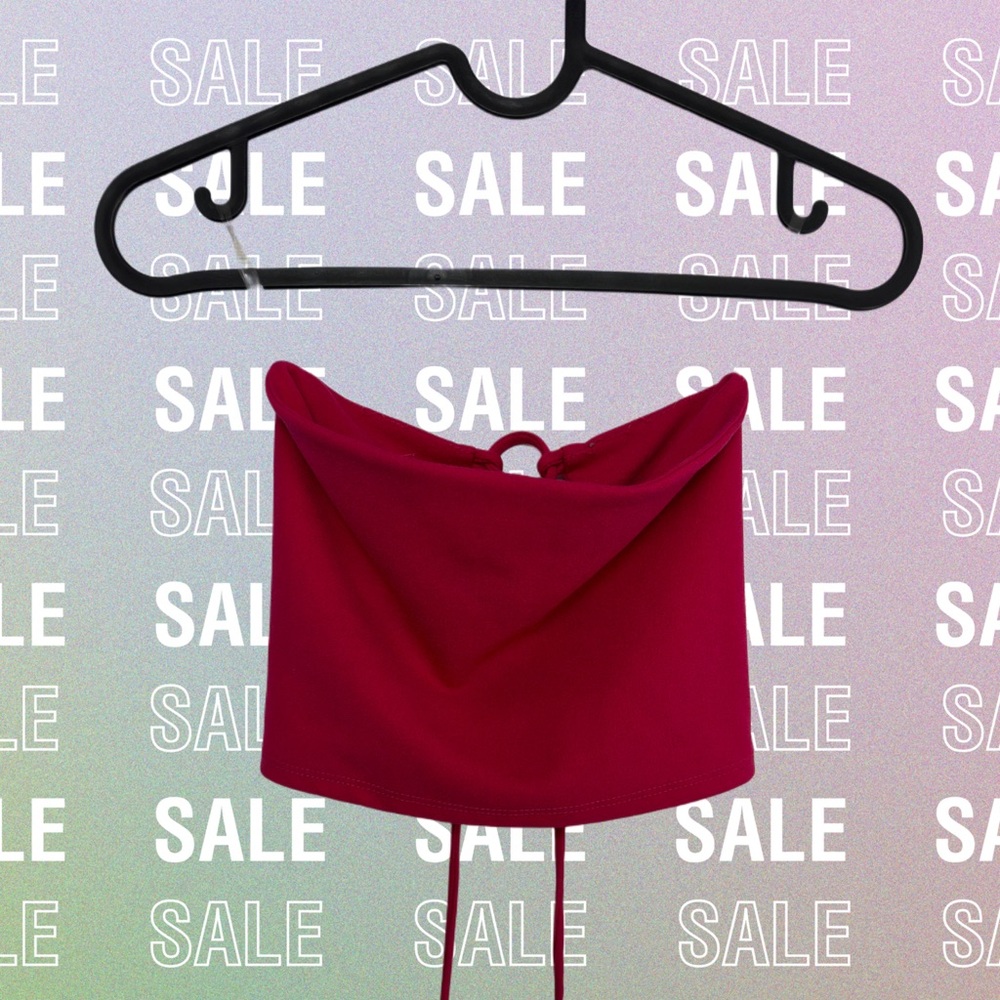 Tube top with a corse string back